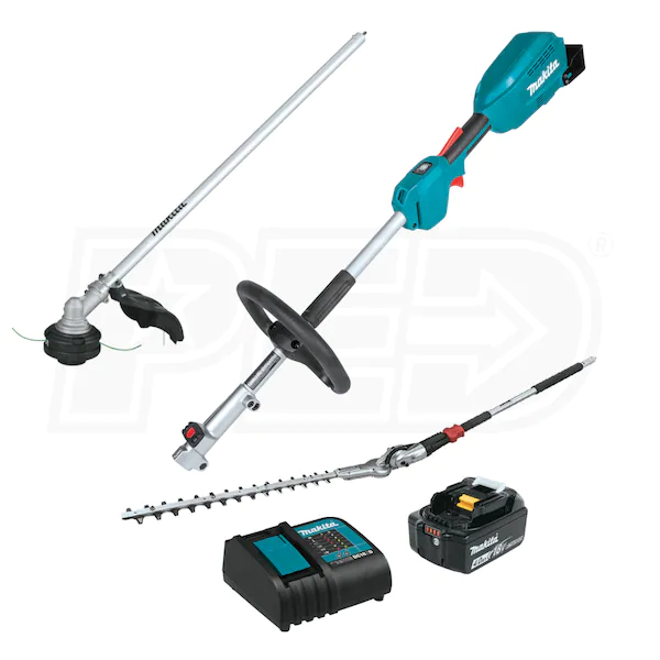 Makita 18-Volt LXT® Lithium-Ion Cordless Couple Shaft Power Head w/ String Trimmer & Hedge Trimmer Attachments